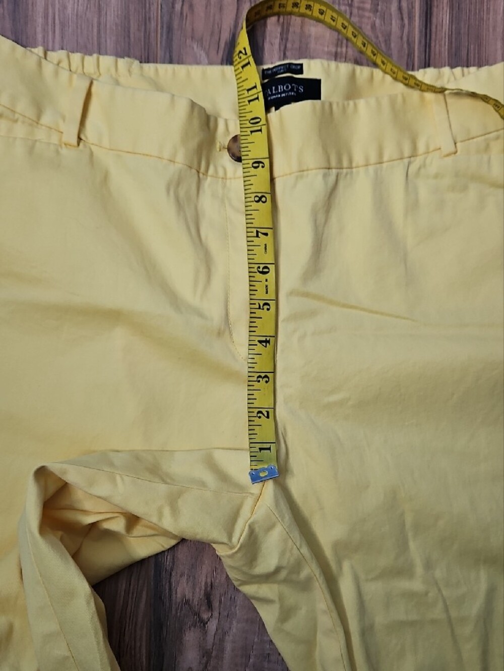 Talbots Yellow The Perfect Cropped Curvy Petite Pants 16WP - Picture 8 of 9